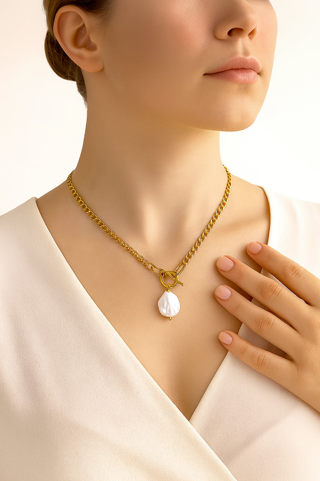 Baroque Pearl Pendant Necklace