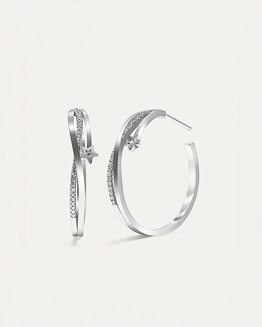 Celestial Star Hoops