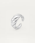 CroissantDomeRing_Silver-side view