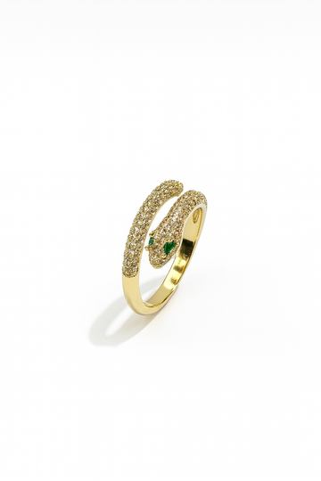 Crystal Snake Ring