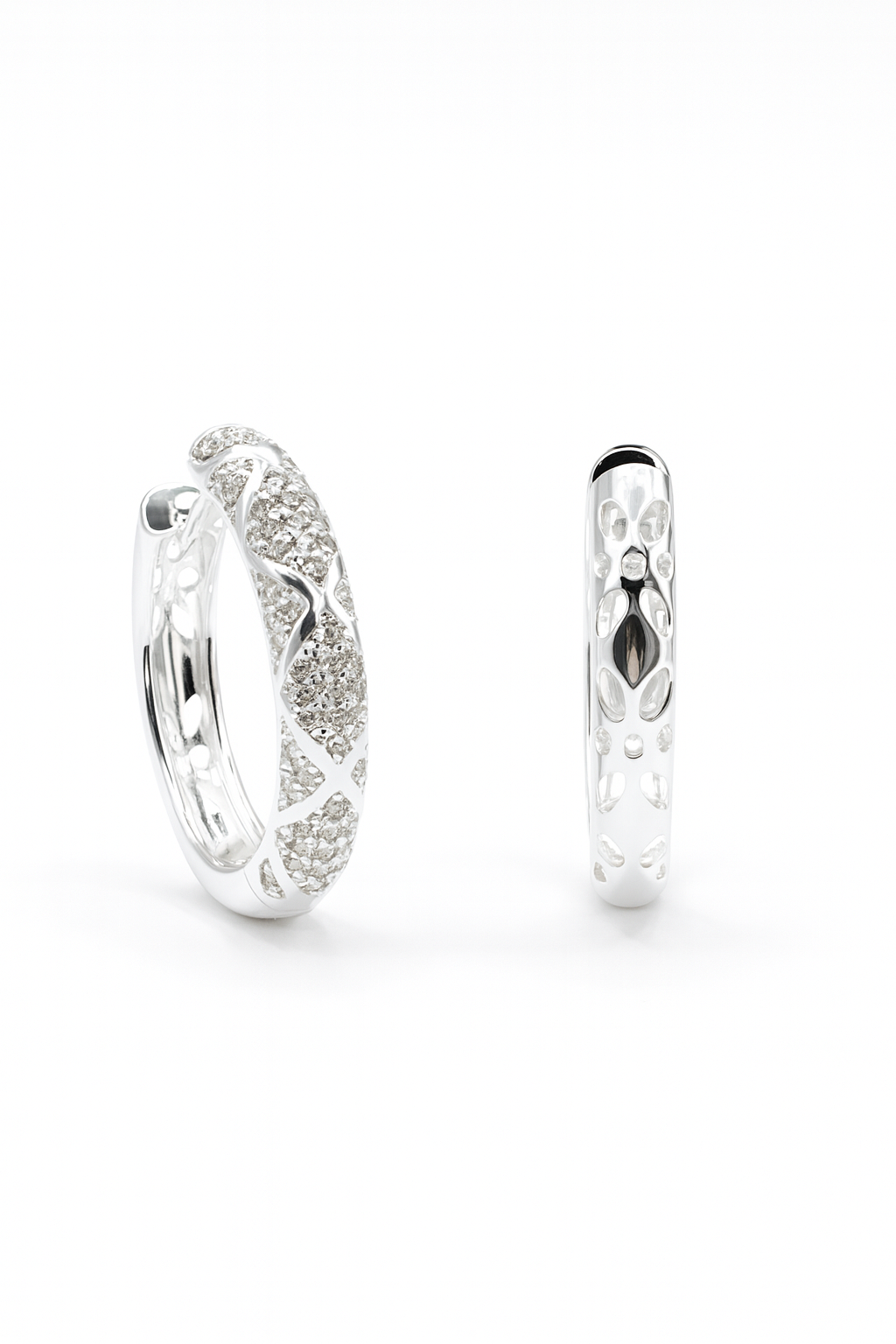 Diamond Pavé Luxe Hoops