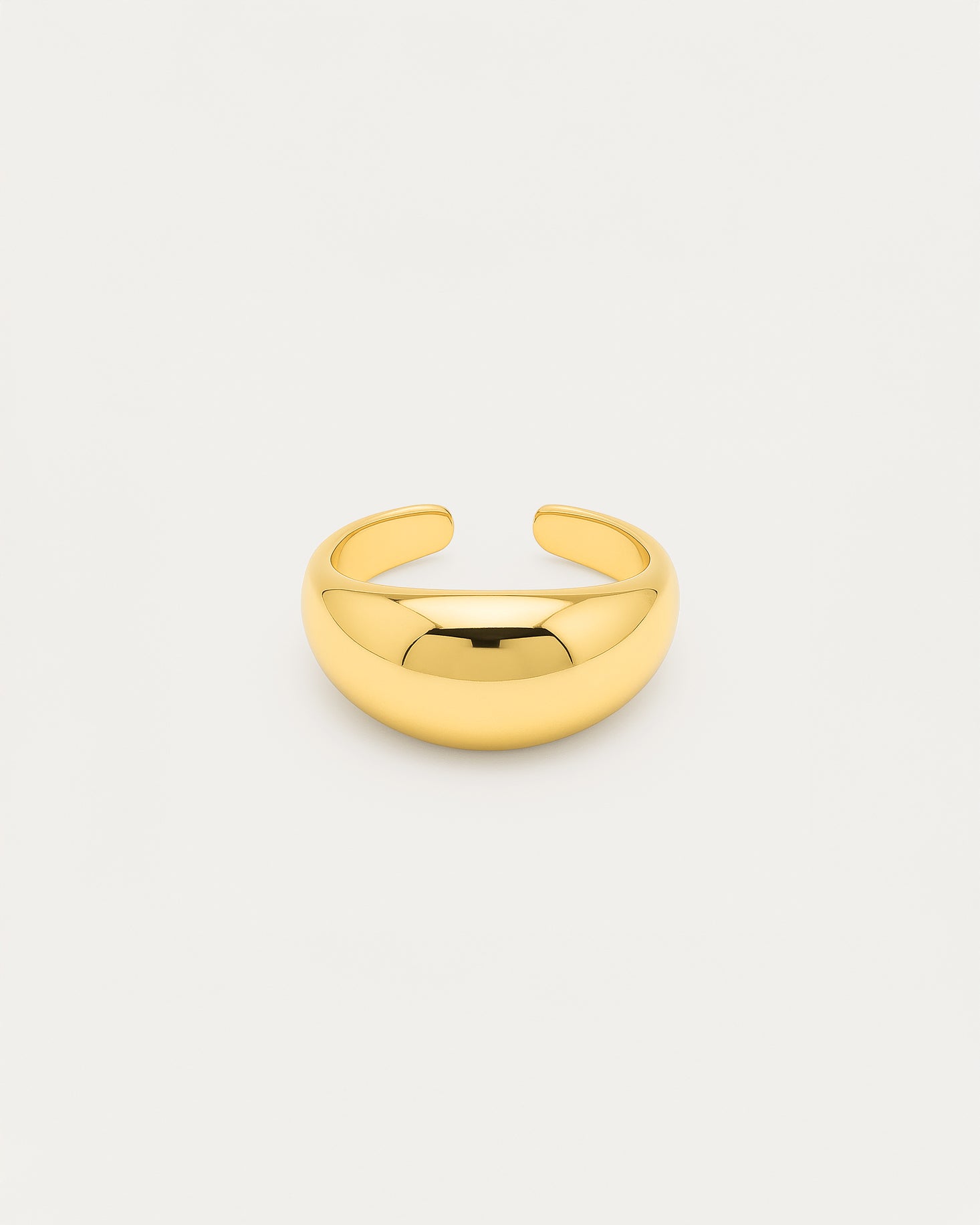 Dome Ring Gold Front