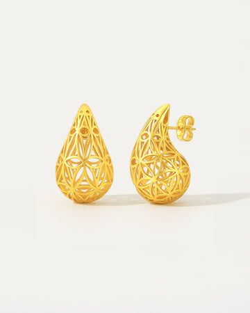 Flower Drops Studs