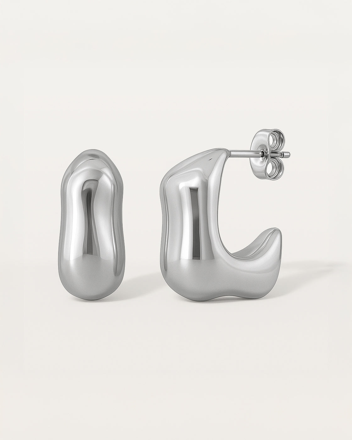 Fluid Sculpted Hoops