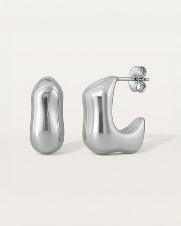 Fluid Sculpted Hoops