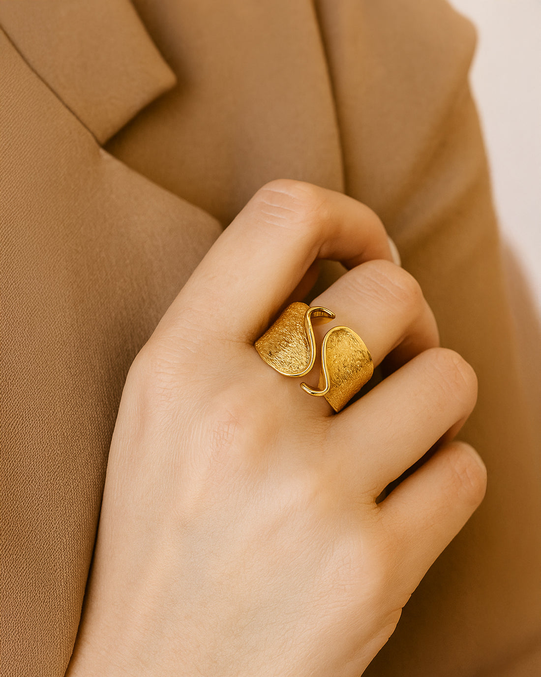 Golden Petal Ring