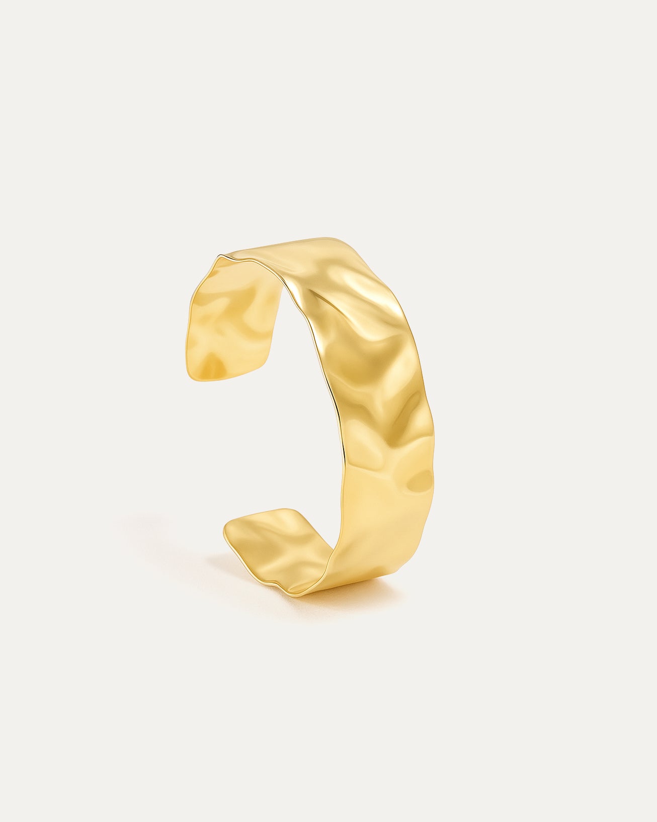 Hammered Gold Cuff
