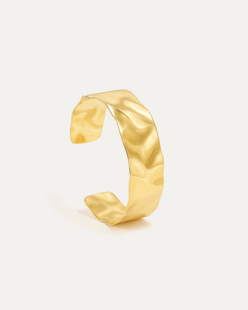 Hammered Gold Cuff