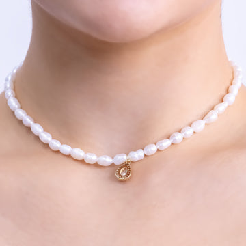 Pearl Crystal Choker