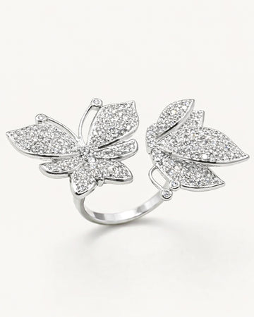 Lumière Butterfly Adjustable Ring