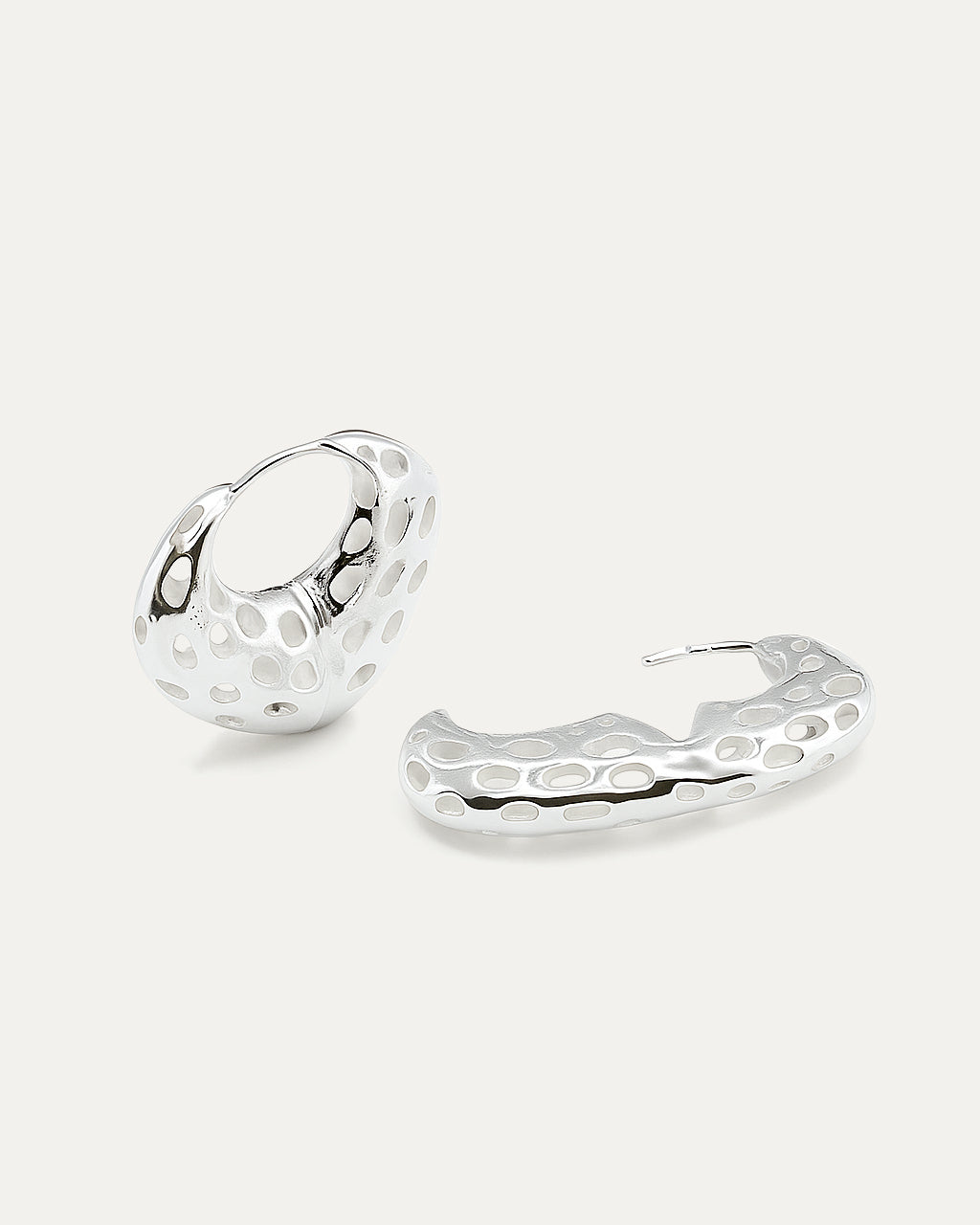 Lunar Crater Huggie Hoops