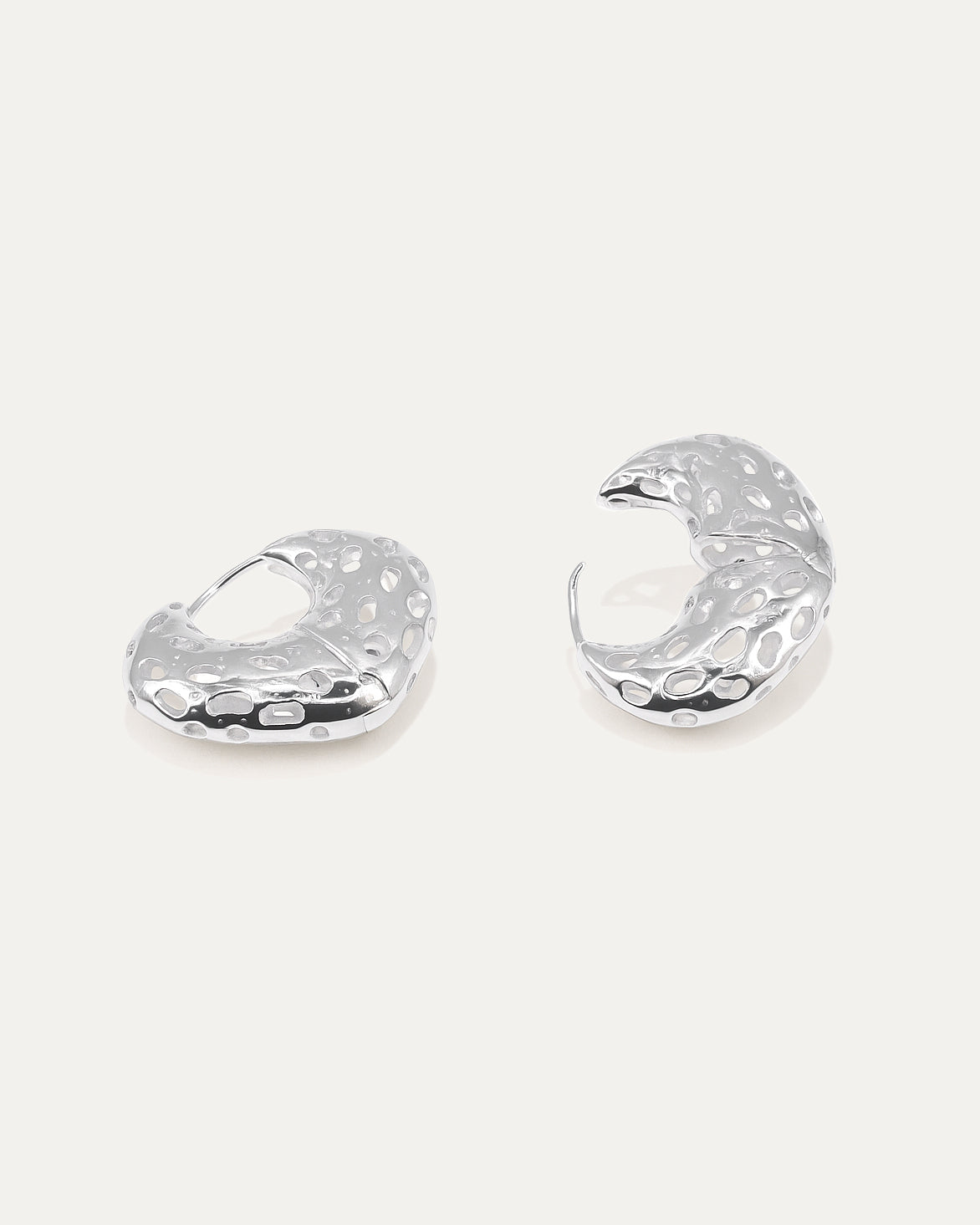 Lunar Crater Huggie Hoops