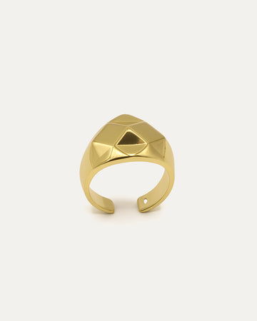 Pyramid Signet Ring