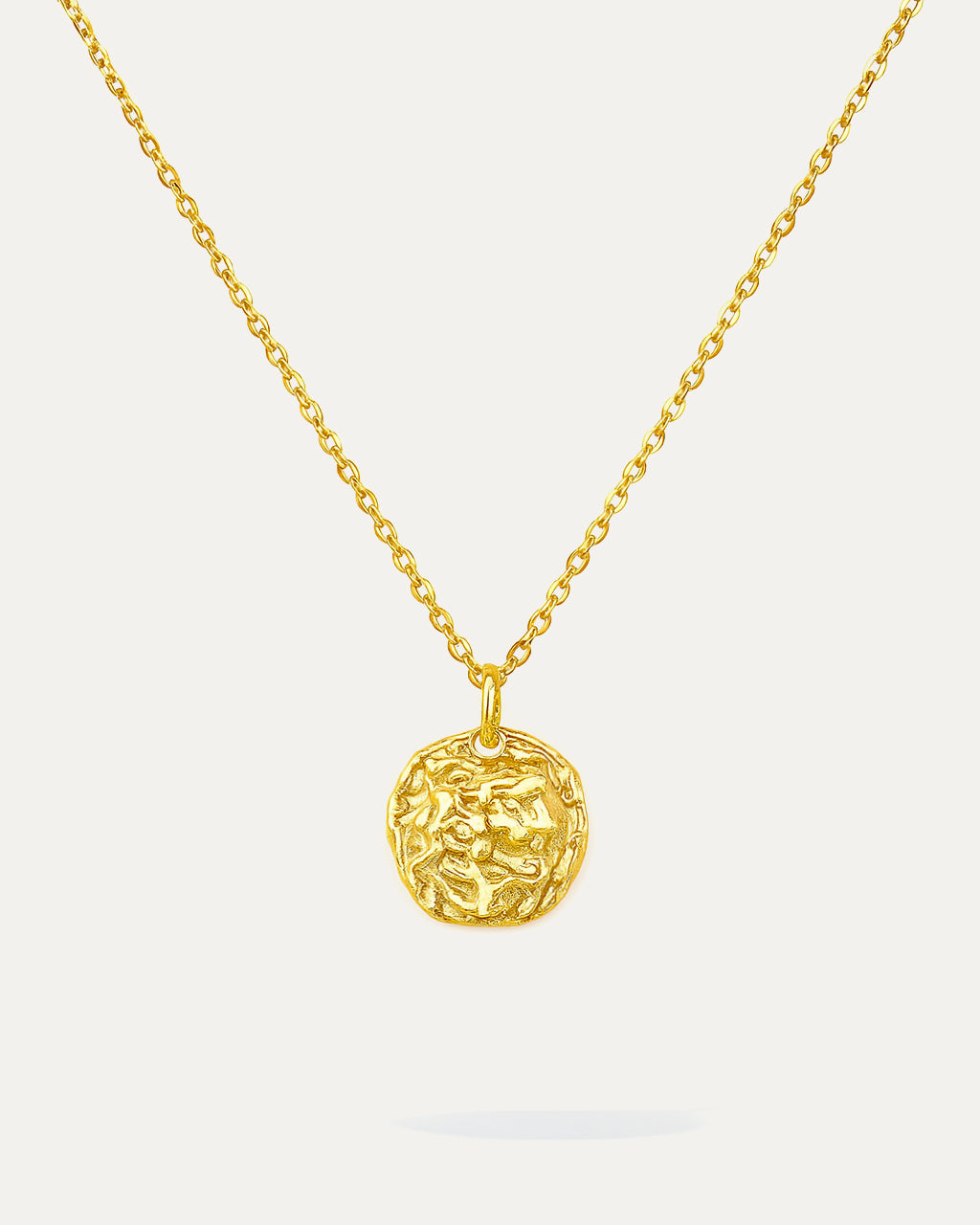 Round Hammer Pendant Necklace