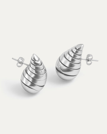 Shell Spiral Studs