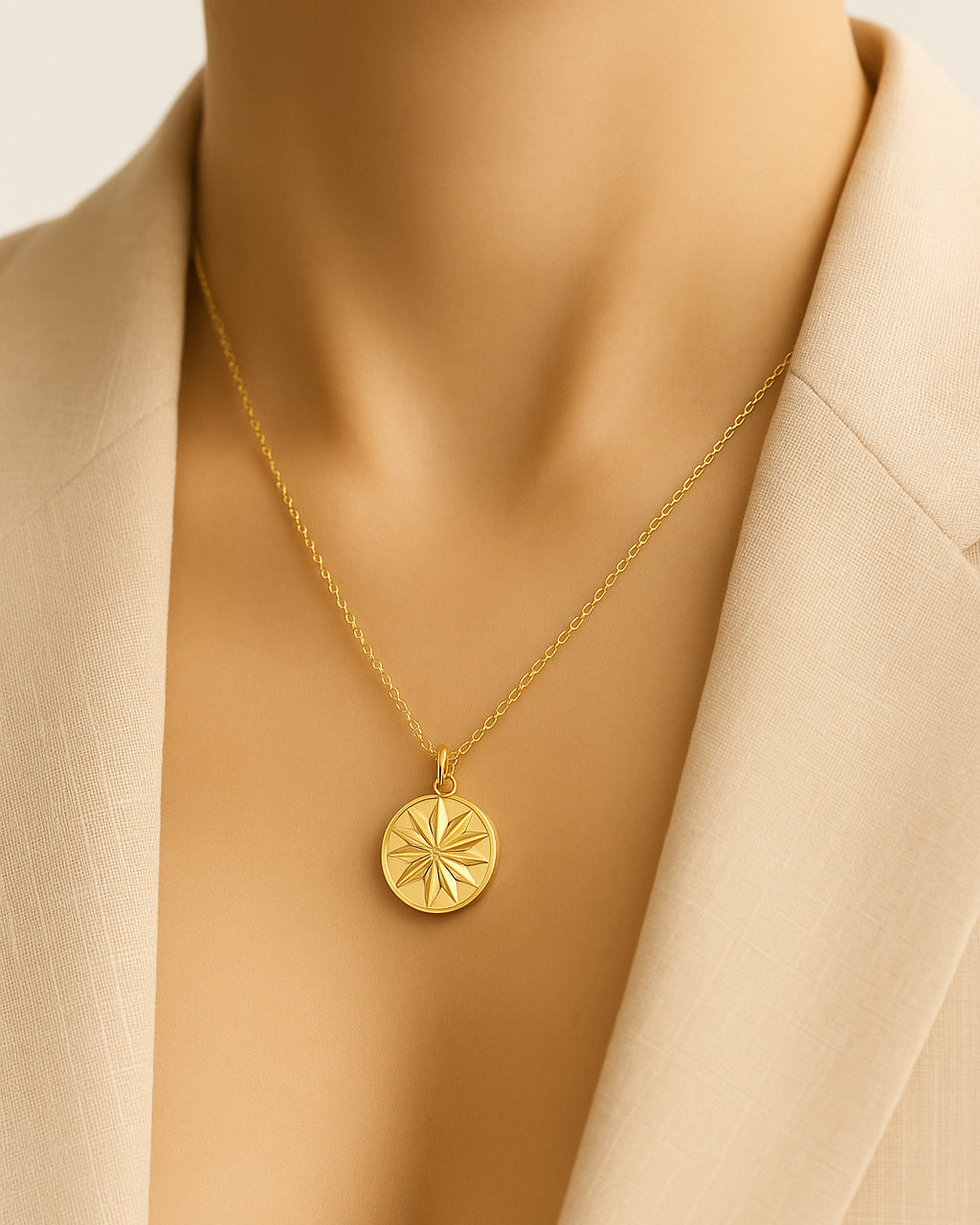 Star Coin Pendant Necklace