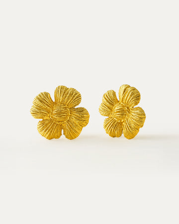 Textured Daisy Studs