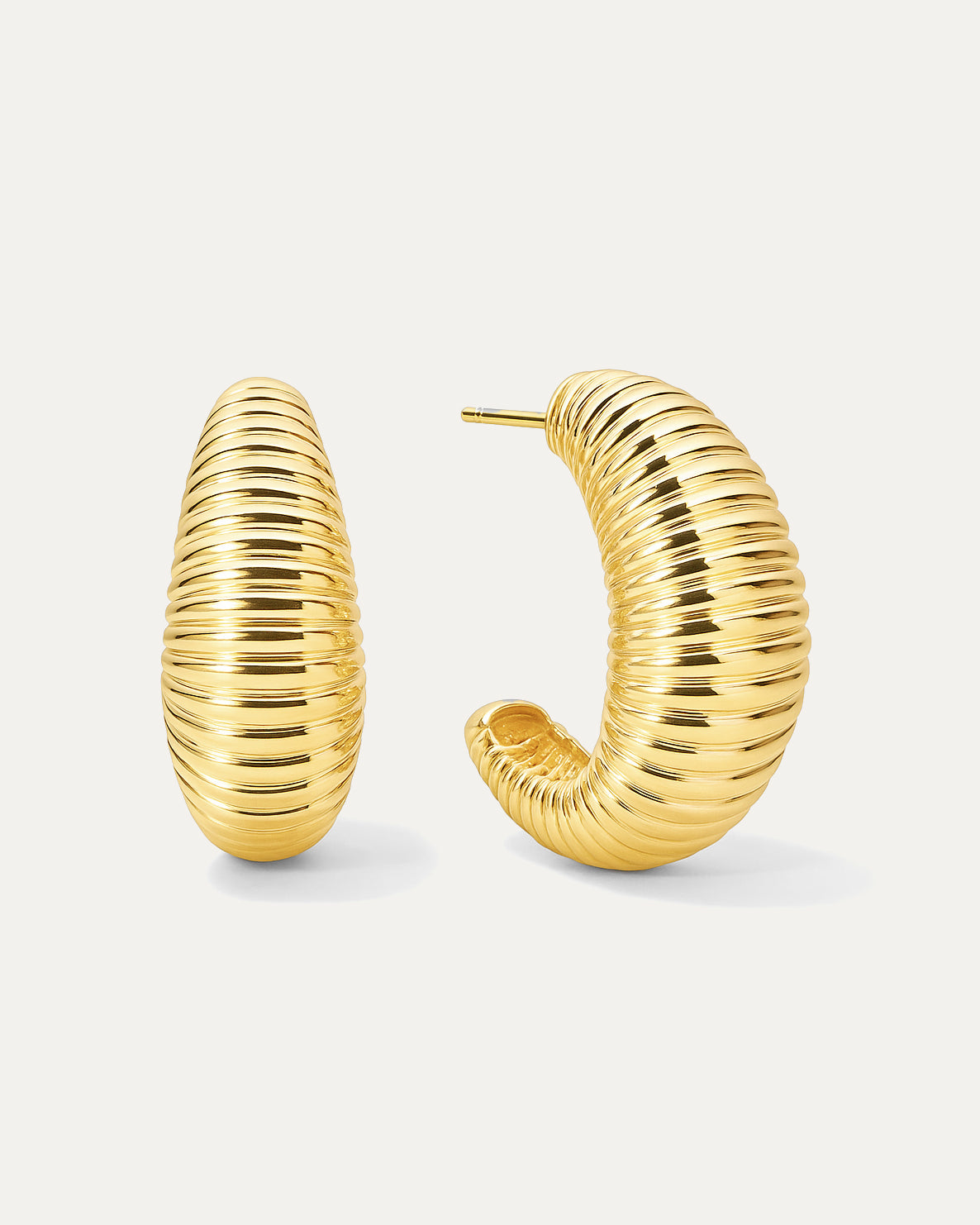 Textured Large Hoops