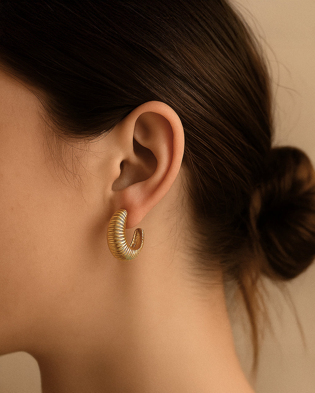 Textured Large Hoops