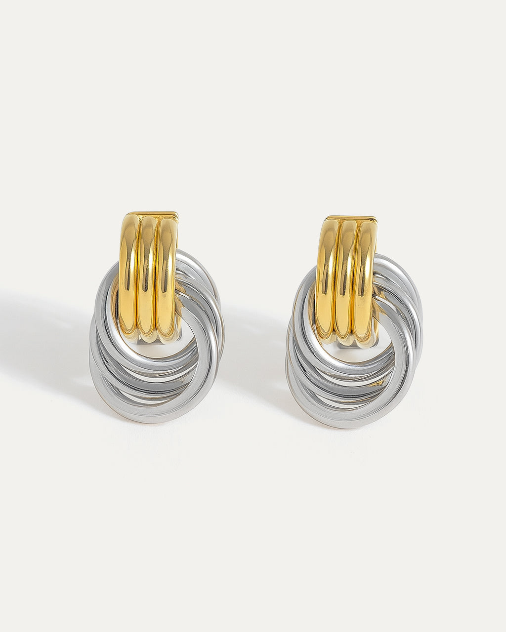 Two Tone Twisted Studs