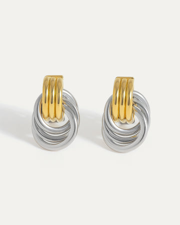 Two Tone Twisted Studs