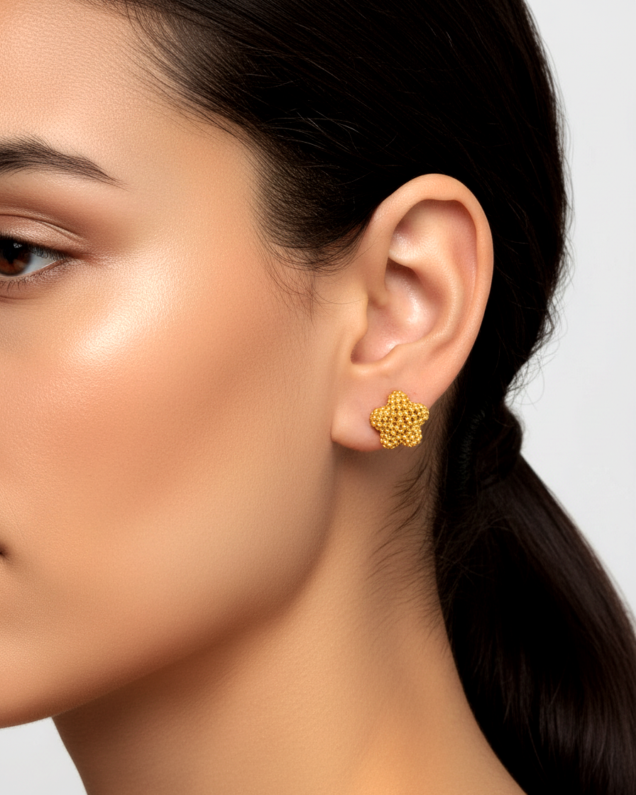 Bubble Flower Studs