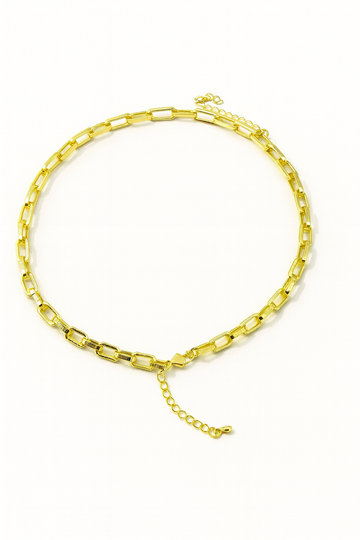 Classic Textured Link Chain Necklace