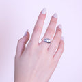Dome Ring Silver Model Hand