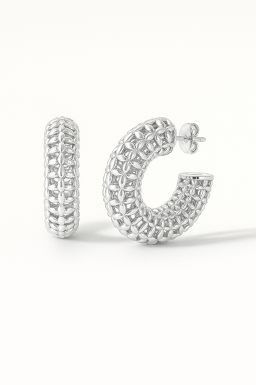 Floral Lattice Hoops
